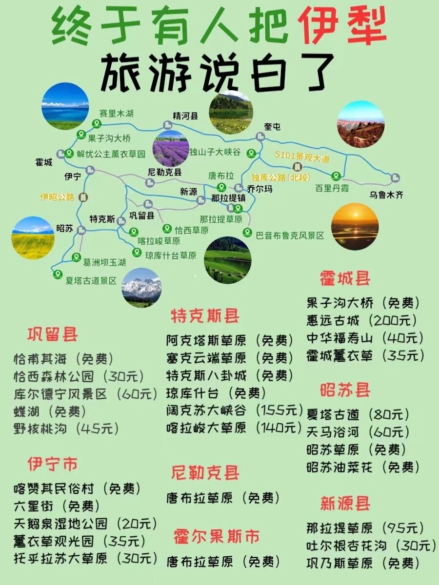 伊犁旅游攻略路线.伊犁旅游攻略路线跟团?-第2张图片